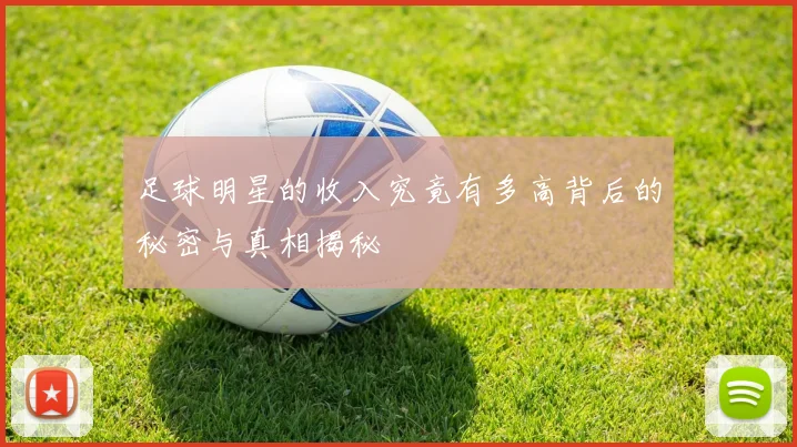 足球明星的收入究竟有多高背后的秘密与真相揭秘